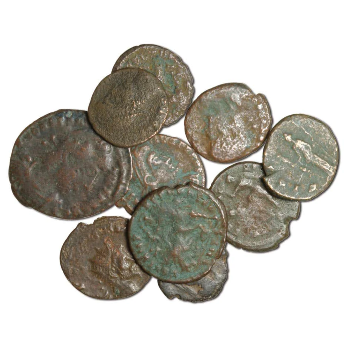 Roman Bronze Pack of Ten Fair -Very Good