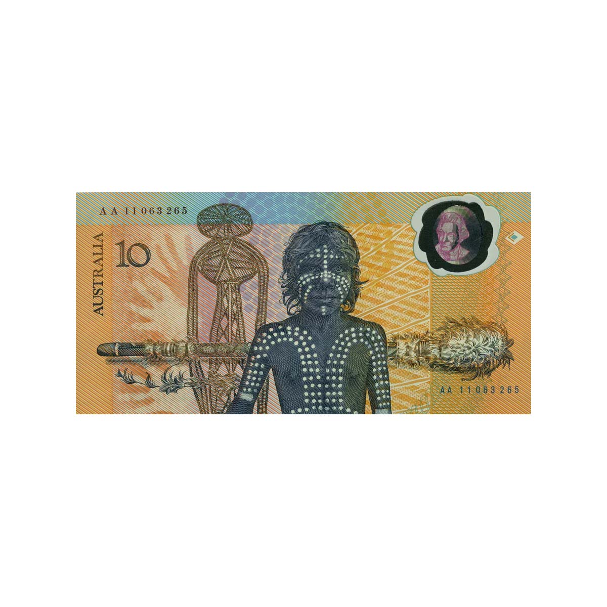 Australia 1988 $10 Bicentenary AA Prefix First Day of Issue Overprint Uncirculated Banknote