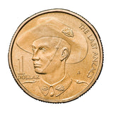 Australia Last ANZACS 1999 $1 A Mintmark Uncirculated Coin
