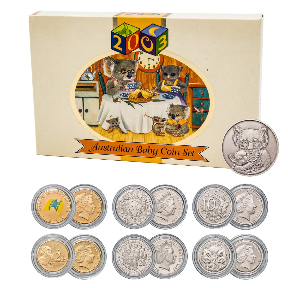 Australia 2003 Baby 6-Coin Proof Set – Downies Collectables