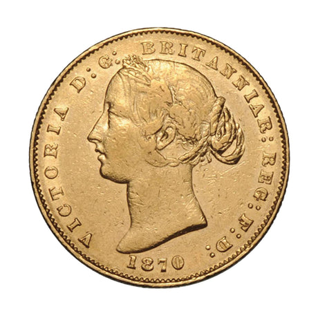 Queen Victoria 1870 Sydney Mint Sovereign Type II Fine-Very Fine