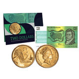 Australia $2 Last Note & First Coin Uncirculated Pack