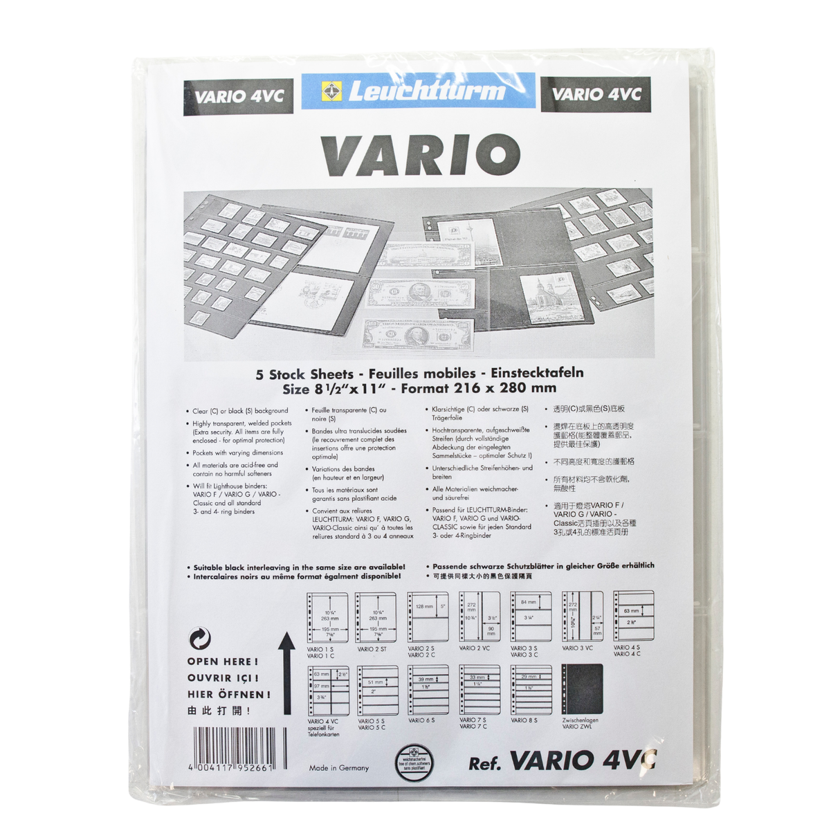 VARIO NOTE PAGES 4VC PK 5