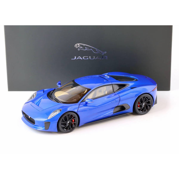 JAGUAR C-X75-BLUE METALLIC - 1:18 Scale Diecast Model Car