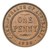 Australia 1930 Penny about Very Fine