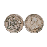 Australia George V 1922/21 Threepence Good-Very Good with FREE 1910-64 Threepence & Sixpence Good-Uncirculated 100-Coin Collection (No Overdates)