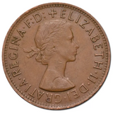 1956Y Penny with Melbourne Obverse Standard Type Pair Ave Circ
