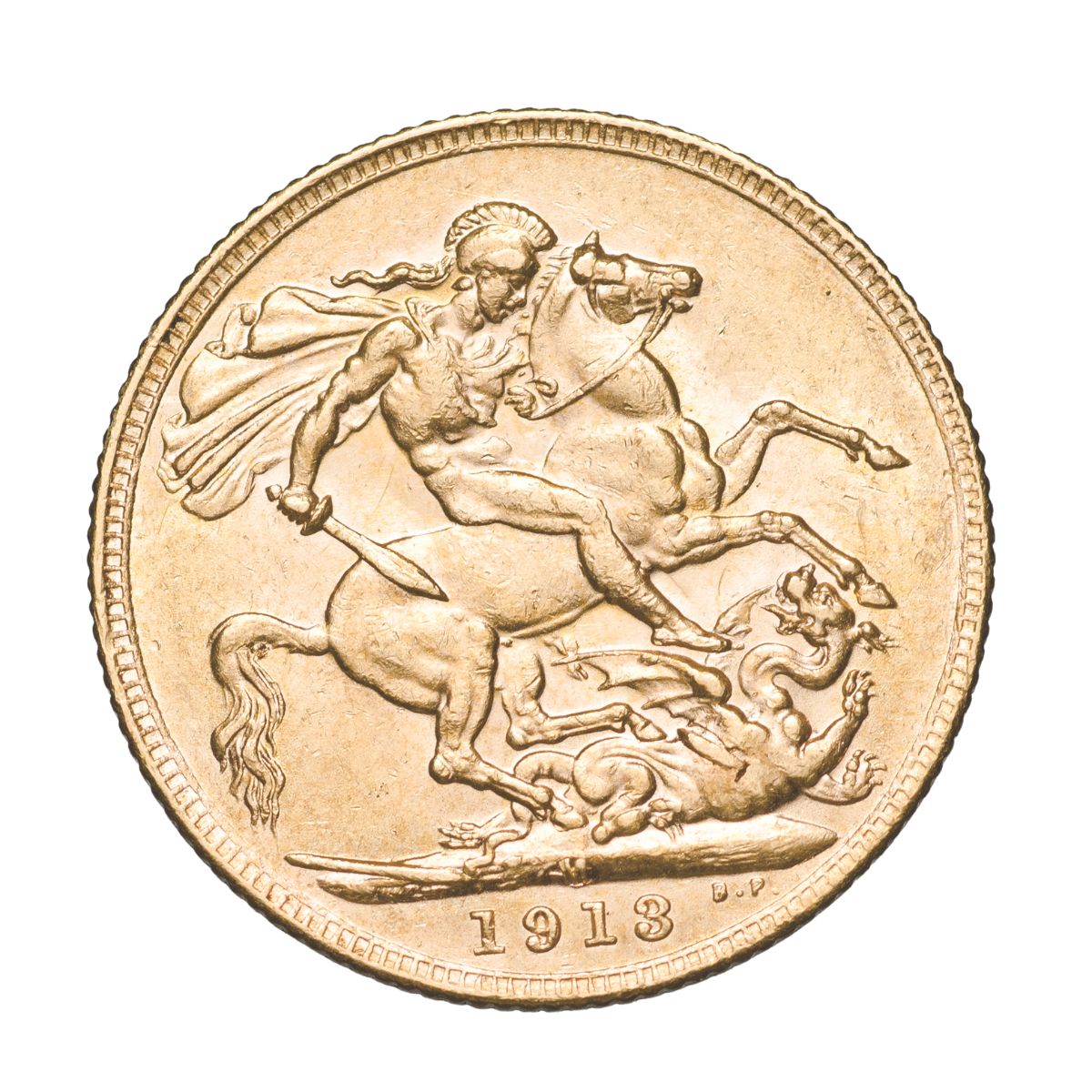 1913 Melbourne George V Gold Sovereign Uncirculated