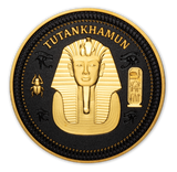 Ancient Egypt Black 2022 $1/2 Tutankhamun Gold-plated Coin