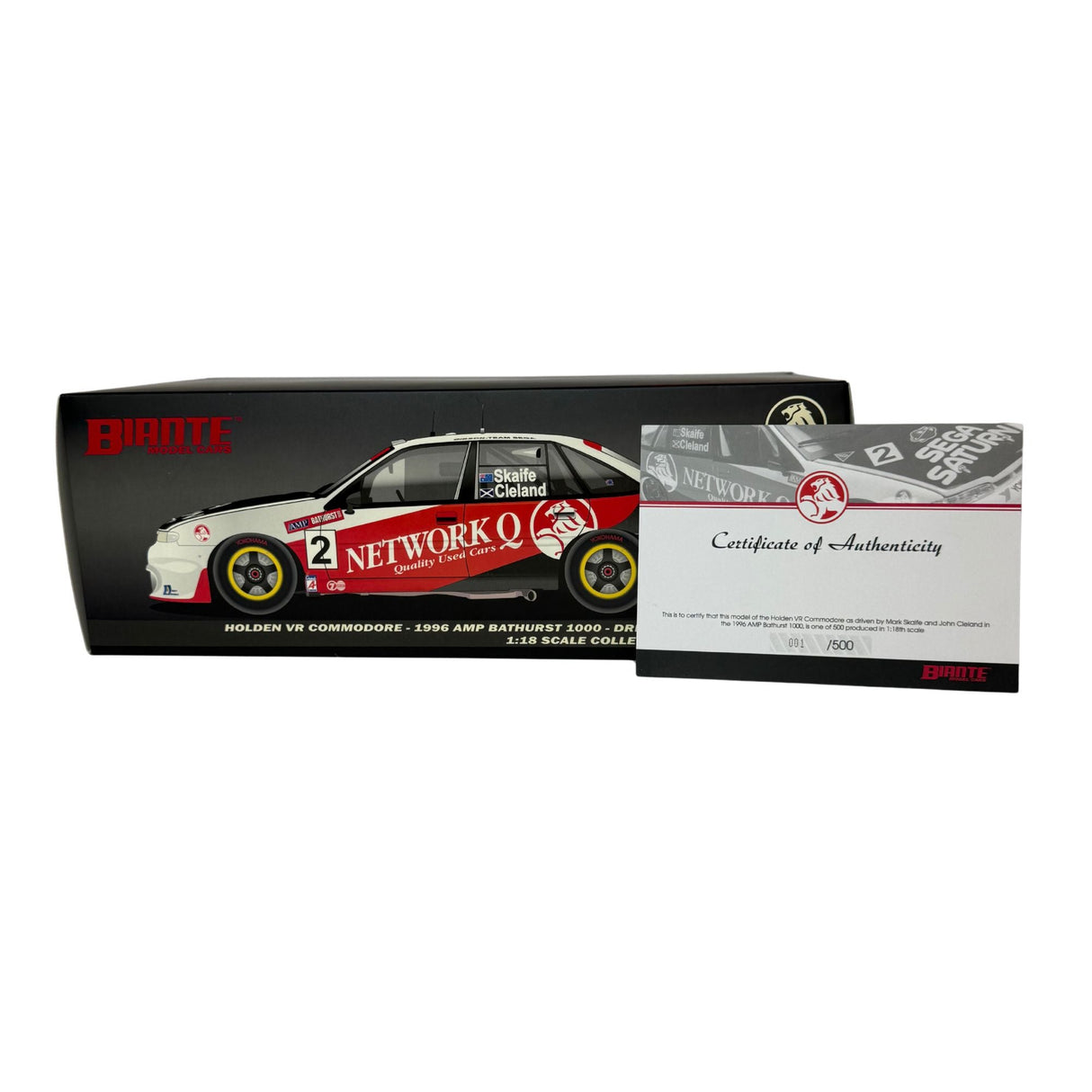 Certificate #1 - HOLDEN COMMODORE VR 1996 AMP 1000 #2 SKAIFE/CLELAND - 1:18 Scale Diecast Model Car