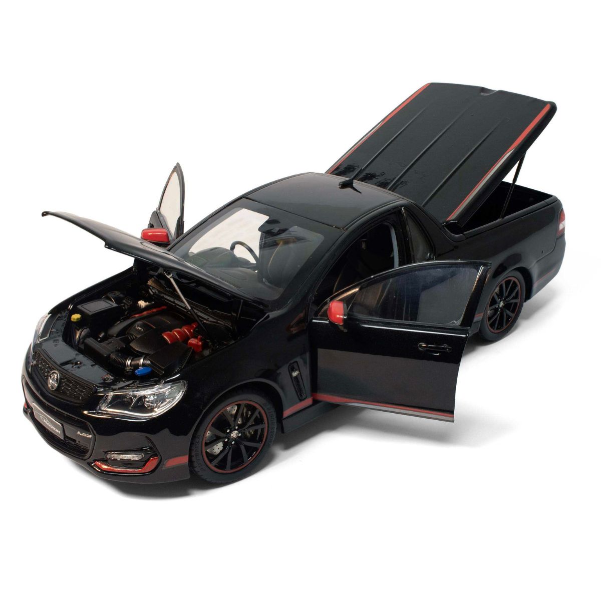 Holden VFII Commodore Magnum Ute - 2017 - Phantom Black - 1:18 Scale Diecast Model Car