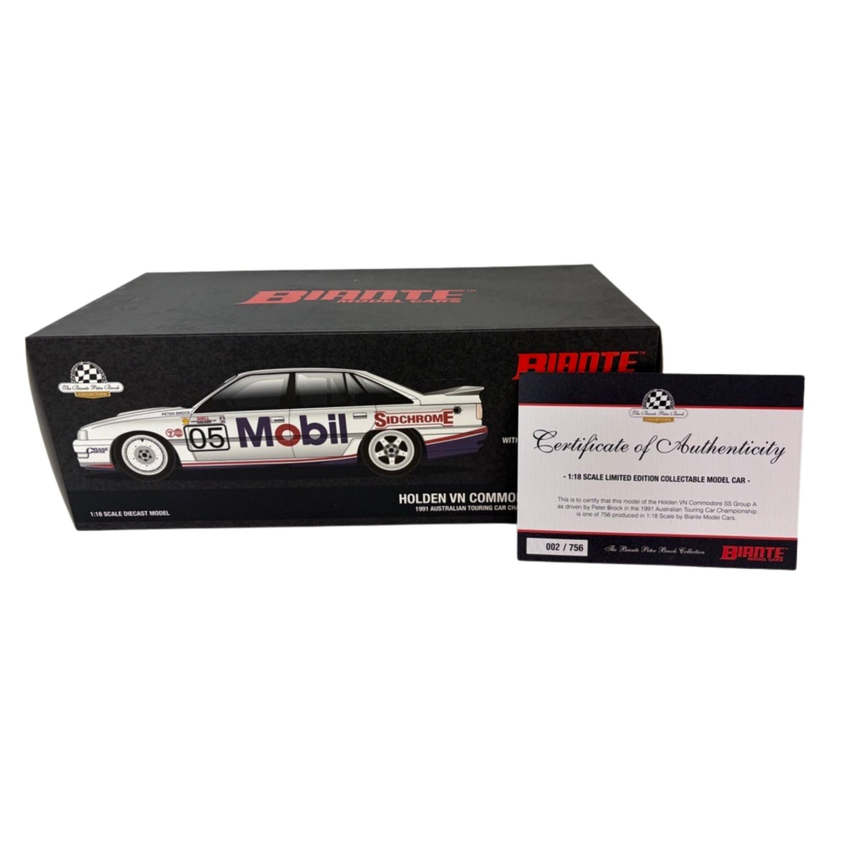 Certificate #2 - HOLDEN COMMODORE VN SS GROUP A 1991 ATCC #05 PETER BROCK - 1:18 Scale Diecast Model Car