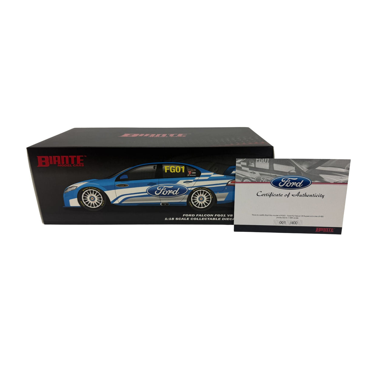 Certificate #1 - FORD FALCON FG01 V8 SUPERCAR - 1:18 Scale Diecast Model Car