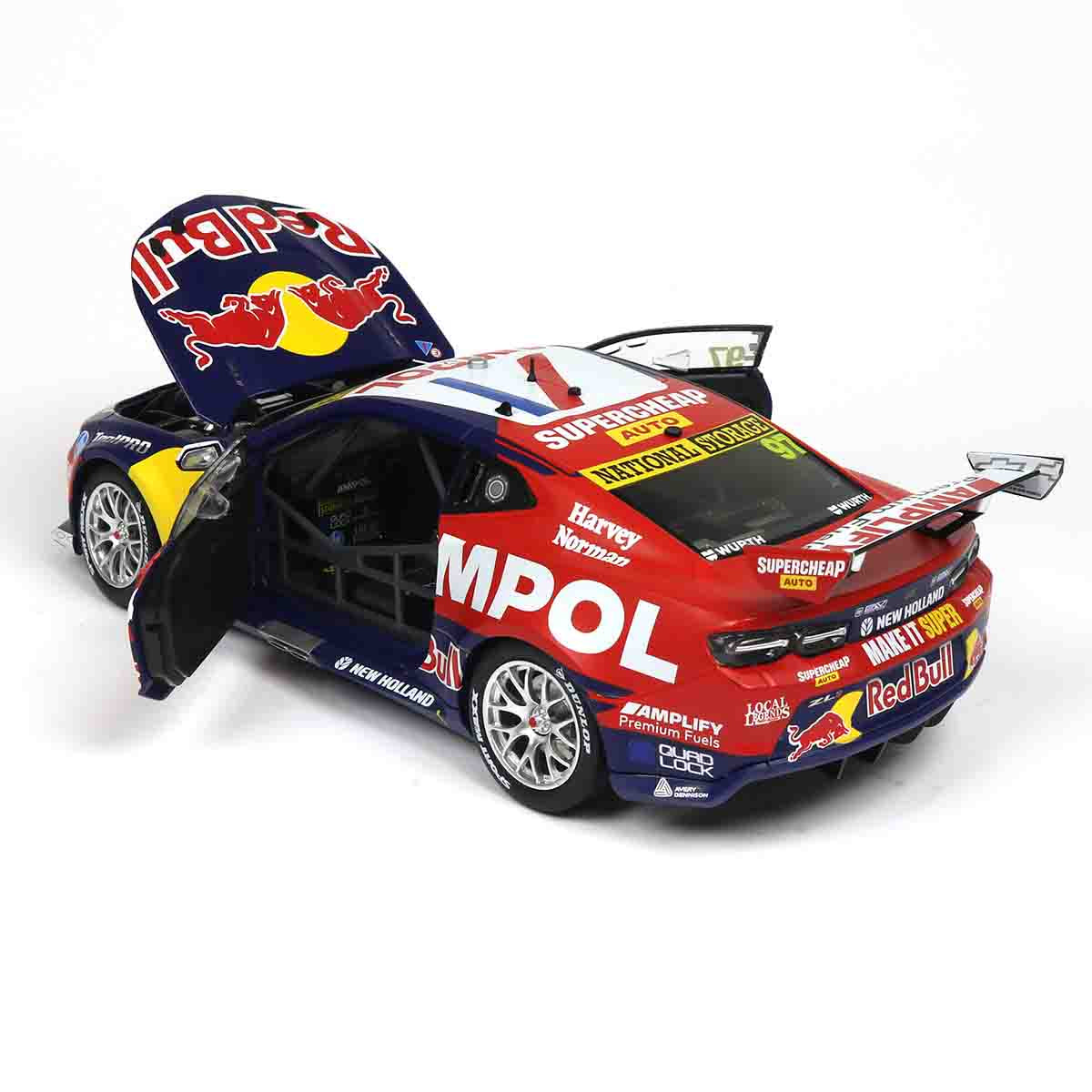CHEVROLET CAMARO GEN3 ZL1 - RED BULL RACING - VAN GISBERGEN  #97 - 2023 Thrifty Newcastle 500 - Race 2 WINNER - 1:18 Scale Diecast Model Car
