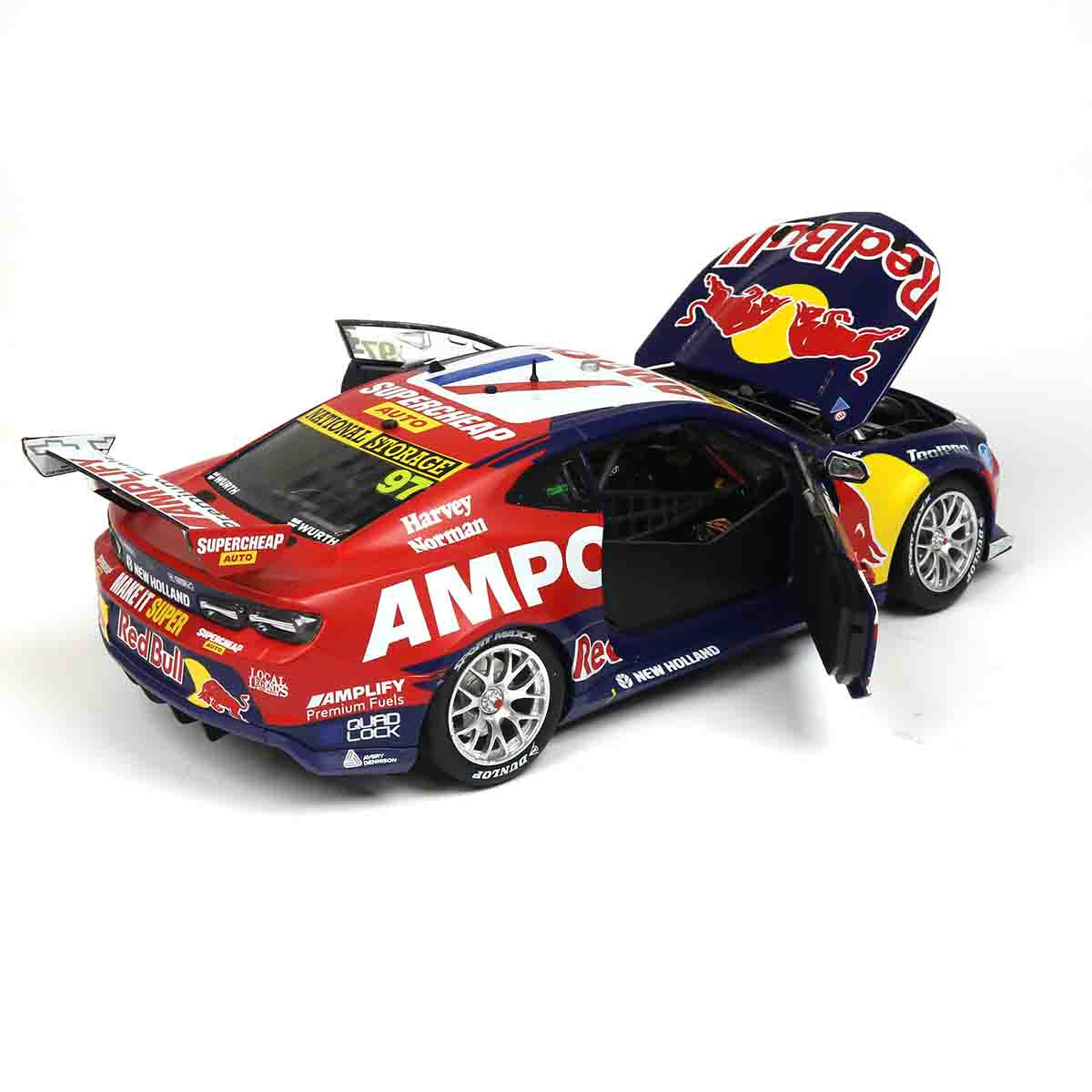 CHEVROLET CAMARO GEN3 ZL1 - RED BULL RACING - VAN GISBERGEN  #97 - 2023 Thrifty Newcastle 500 - Race 2 WINNER - 1:18 Scale Diecast Model Car