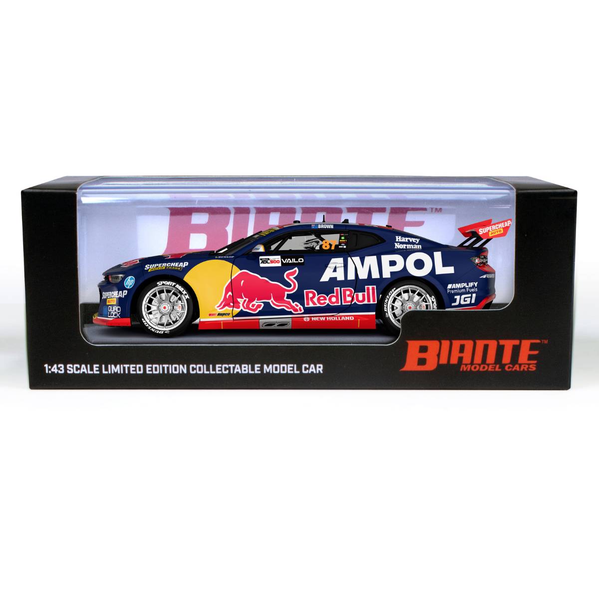 CHEVROLET CAMARO - RED BULL AMPOL RACING - 2024 VAILO ADELAIDE 500 - BROWN #87 CHAMPIONSHIP WINNER - 1:43 Scale Diecast Model Car