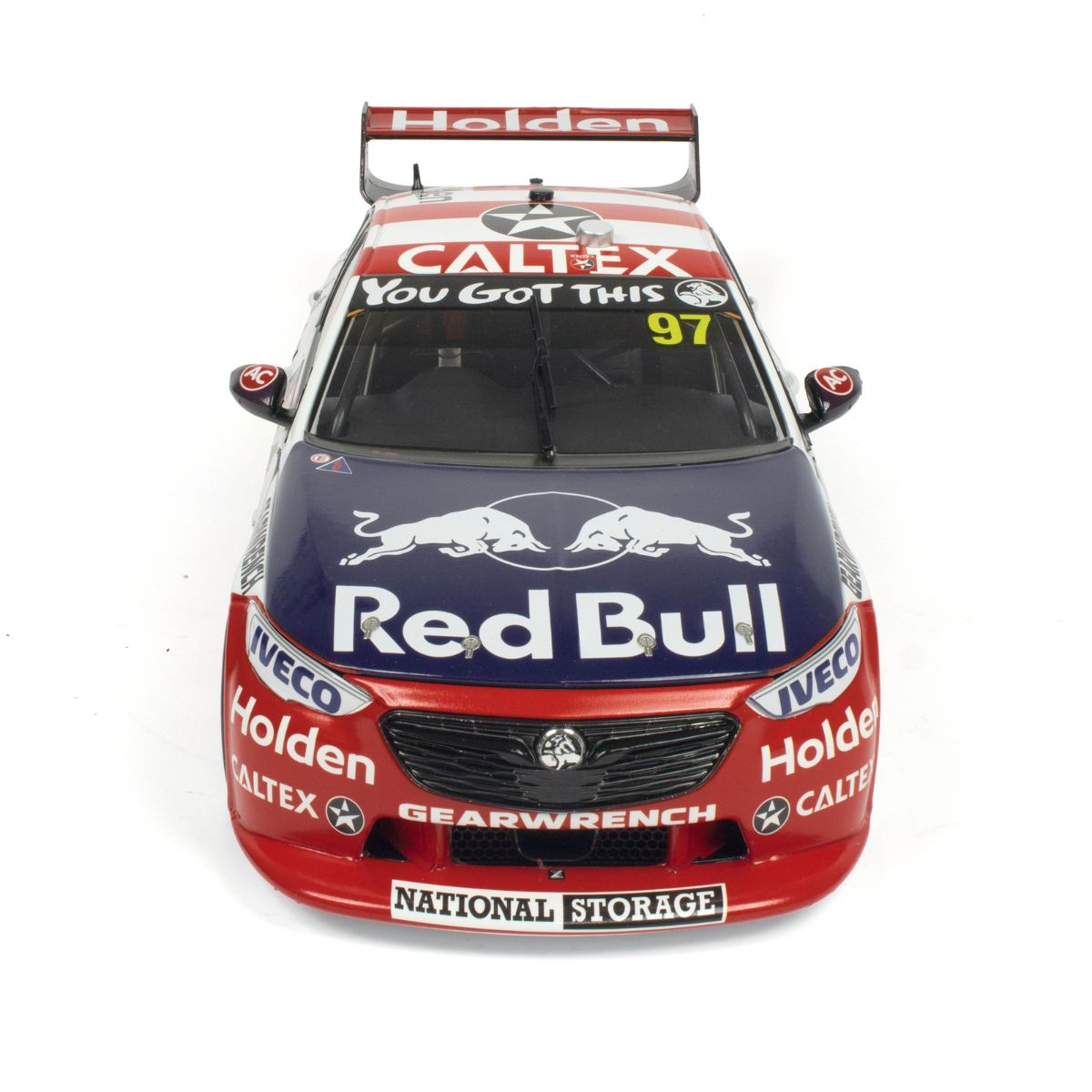 HOLDEN ZB COMMODORE - RED BULL HOLDEN RACING - SHANE VAN GISBERGEN/GARTH TANDER #97 - 2019- RETRO LIVERY - BATHURST 1000 - RUNNER-UP - 1:43 Scale Diecast Model Car