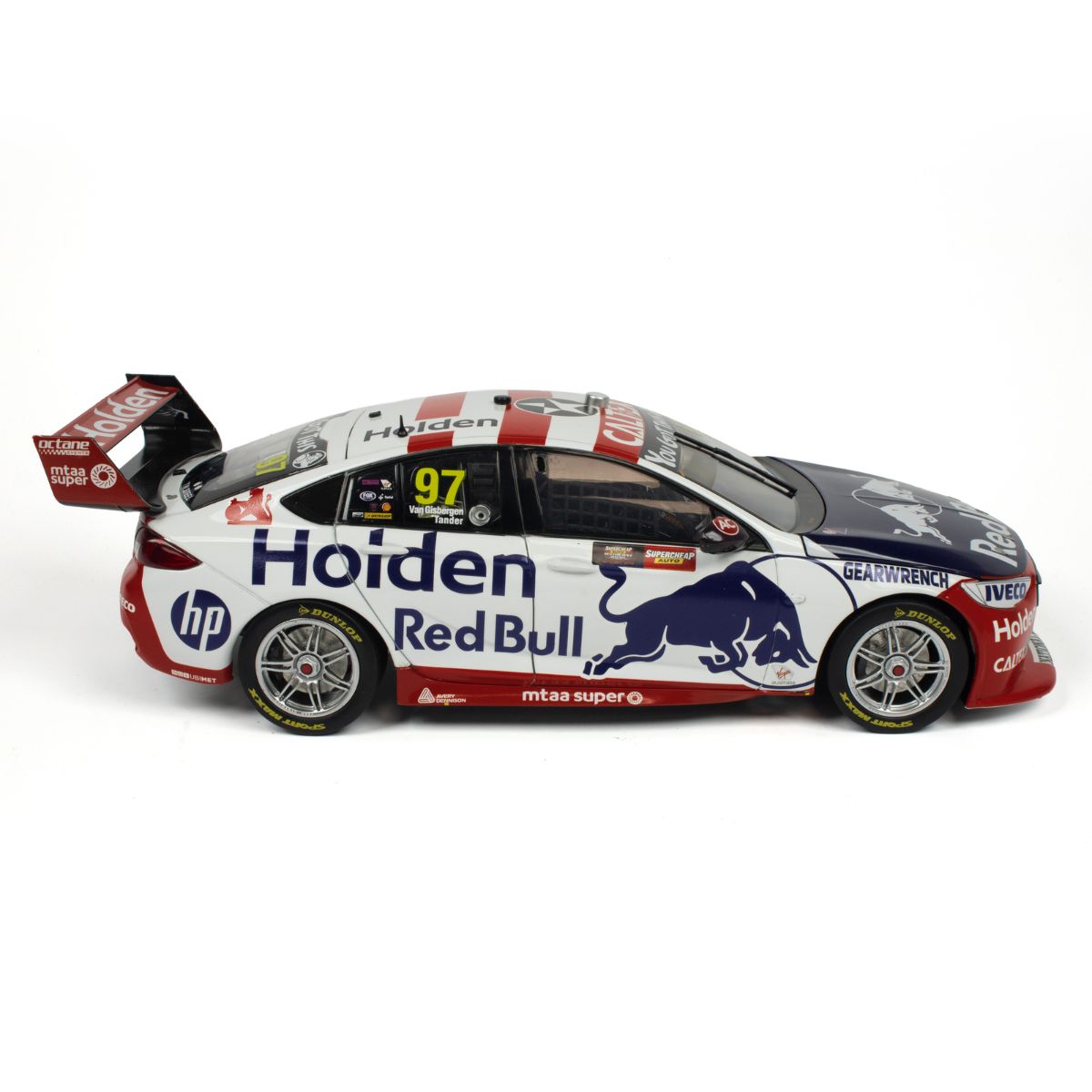 HOLDEN ZB COMMODORE - RED BULL HOLDEN RACING - SHANE VAN GISBERGEN/GARTH TANDER #97 - 2019- RETRO LIVERY - BATHURST 1000 - RUNNER-UP - 1:43 Scale Diecast Model Car
