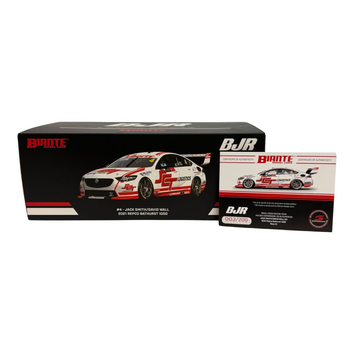Certificate #2 - HOLDEN COMMODORE ZB 2021 BATHURST #4 JACK SMITH/DAVID WALL - 1:18 Scale Diecast Model Car