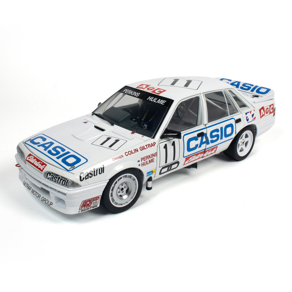 HOLDEN VL COMMODORE SS GROUP A - TEAM PERKINS - LARRY PERKINS #11 - 3RD PLACE - SOUTH PACIFIC TOURING CAR CHAMPIONSHIP - 1987 - 1:18 Scale Diecast Model Car