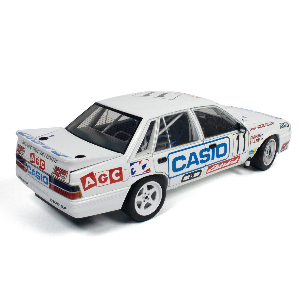 HOLDEN VL COMMODORE SS GROUP A - TEAM PERKINS - LARRY PERKINS #11 - 3RD PLACE - SOUTH PACIFIC TOURING CAR CHAMPIONSHIP - 1987 - 1:18 Scale Diecast Model Car