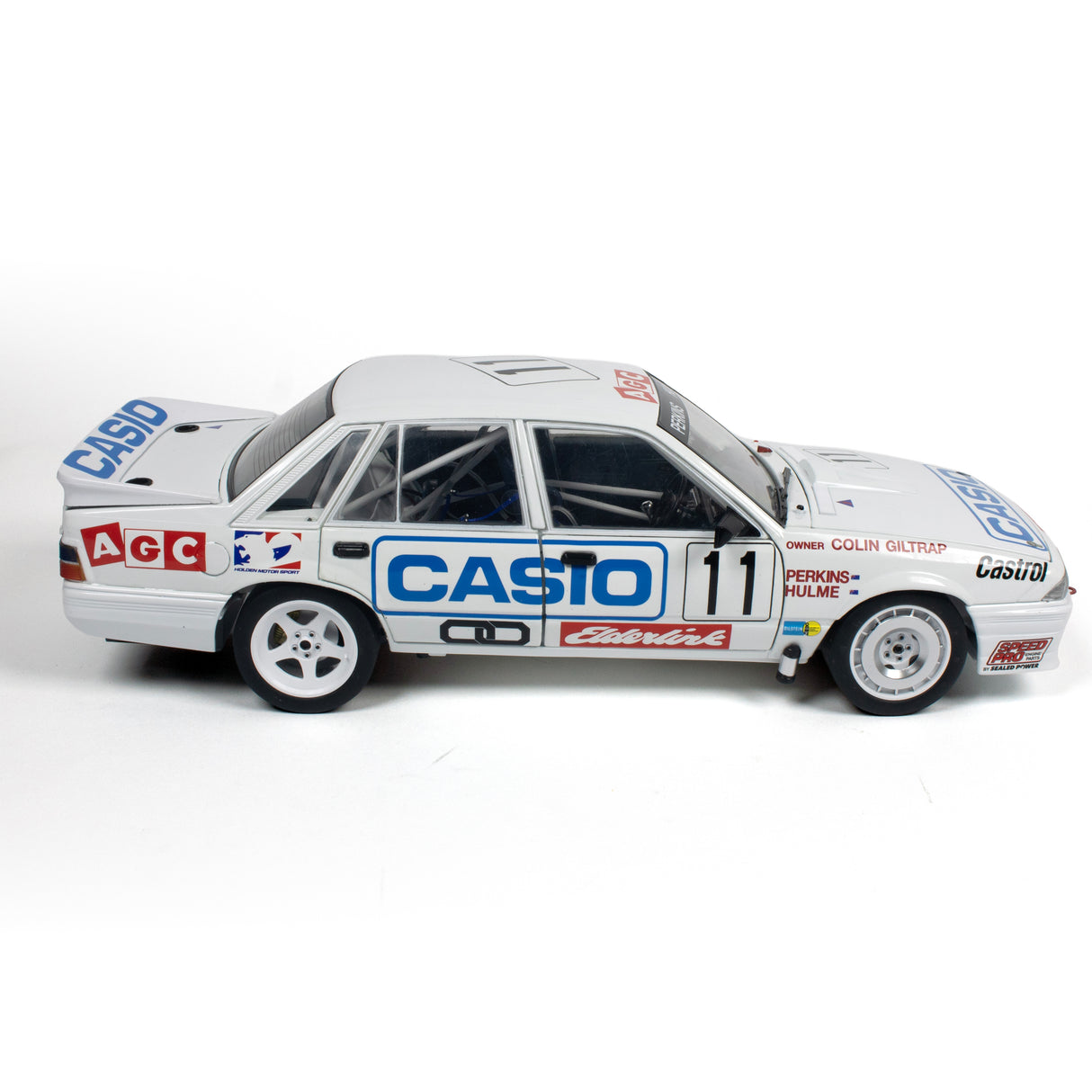 HOLDEN VL COMMODORE SS GROUP A - TEAM PERKINS - LARRY PERKINS #11 - 3RD PLACE - SOUTH PACIFIC TOURING CAR CHAMPIONSHIP - 1987 - 1:18 Scale Diecast Model Car