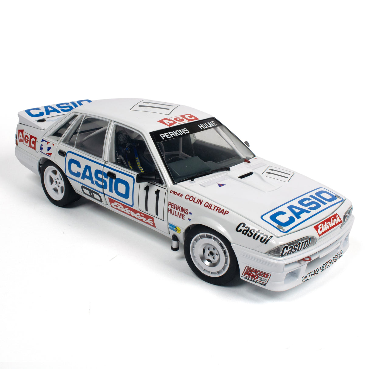 HOLDEN VL COMMODORE SS GROUP A - TEAM PERKINS - LARRY PERKINS #11 - 3RD PLACE - SOUTH PACIFIC TOURING CAR CHAMPIONSHIP - 1987 - 1:18 Scale Diecast Model Car