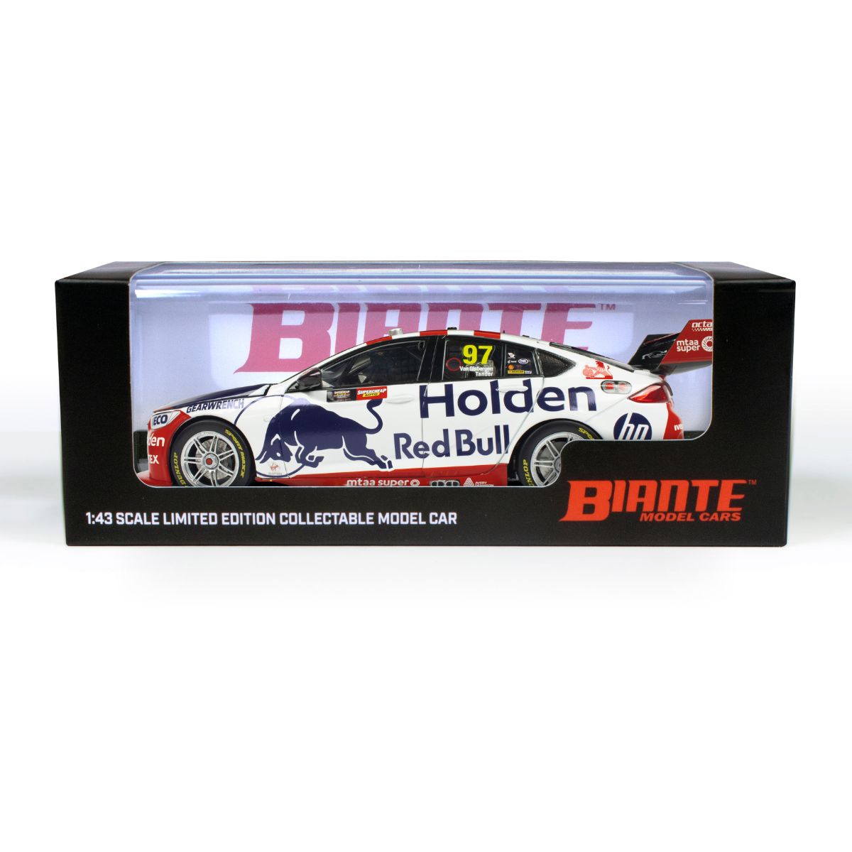 HOLDEN ZB COMMODORE - RED BULL HOLDEN RACING - SHANE VAN GISBERGEN/GARTH TANDER #97 - 2019- RETRO LIVERY - BATHURST 1000 - RUNNER-UP - 1:43 Scale Diecast Model Car