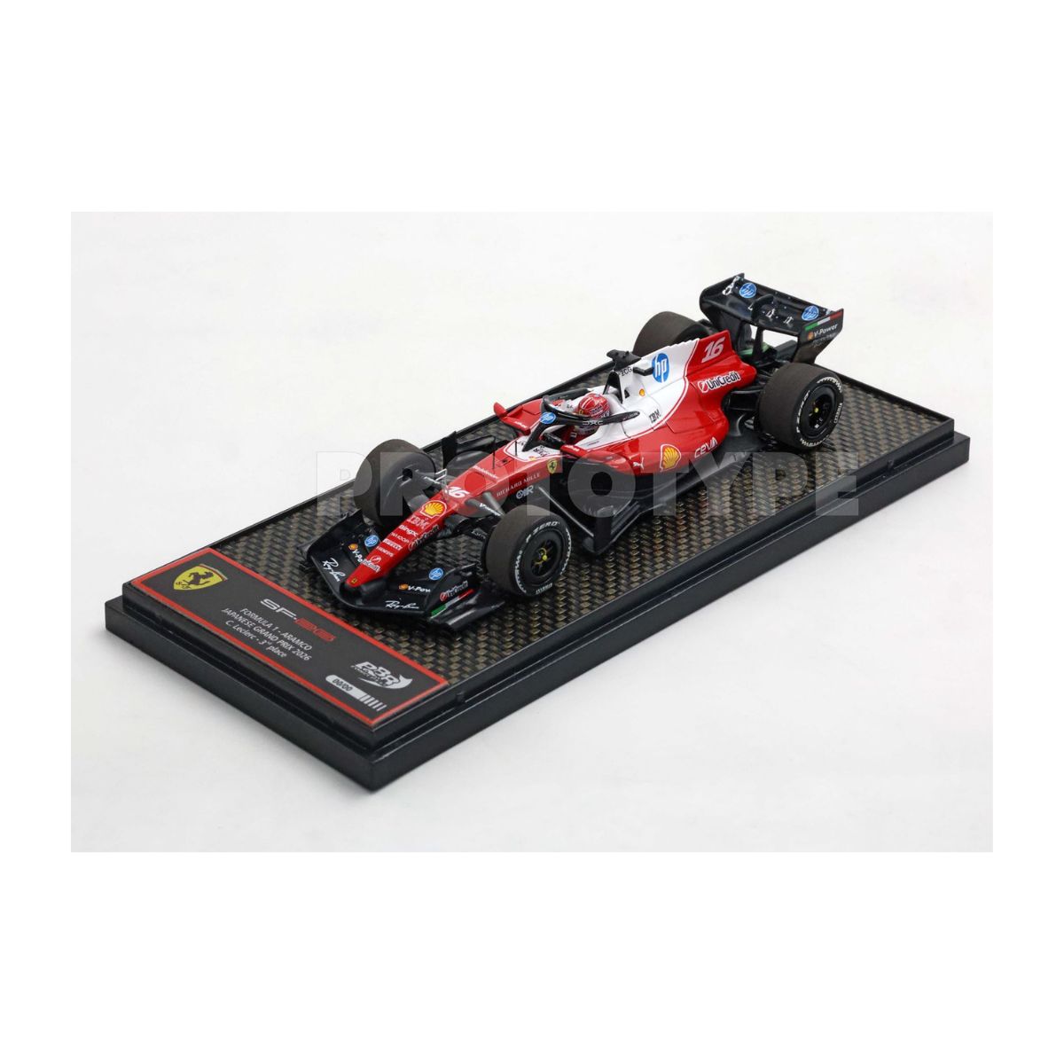 FERRARI SF-26 - CHARLES LECLERC - 3RD PLACE JAPAN GP 2026 W/DRIVER FIGURINE - 1:43 Scale Diecast Model Car