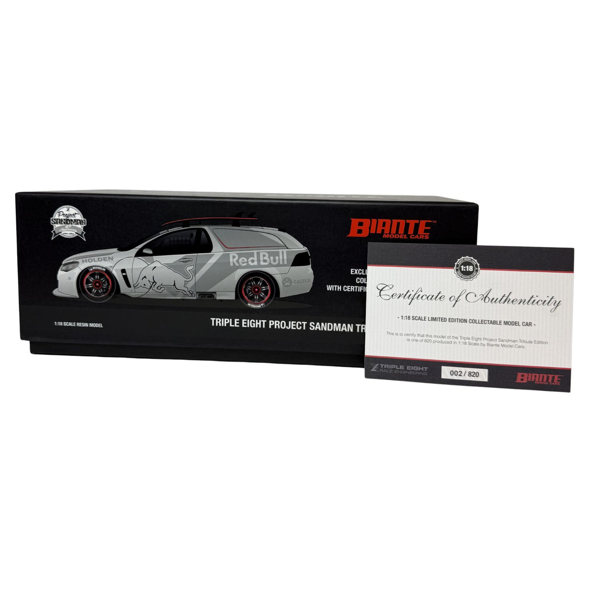 Certificate #2 - HOLDEN SANDMAN TRIPLE EIGHT PROJECT SANDMAN TRIBUTE EDITION - 1:18 Scale Resin Model Car