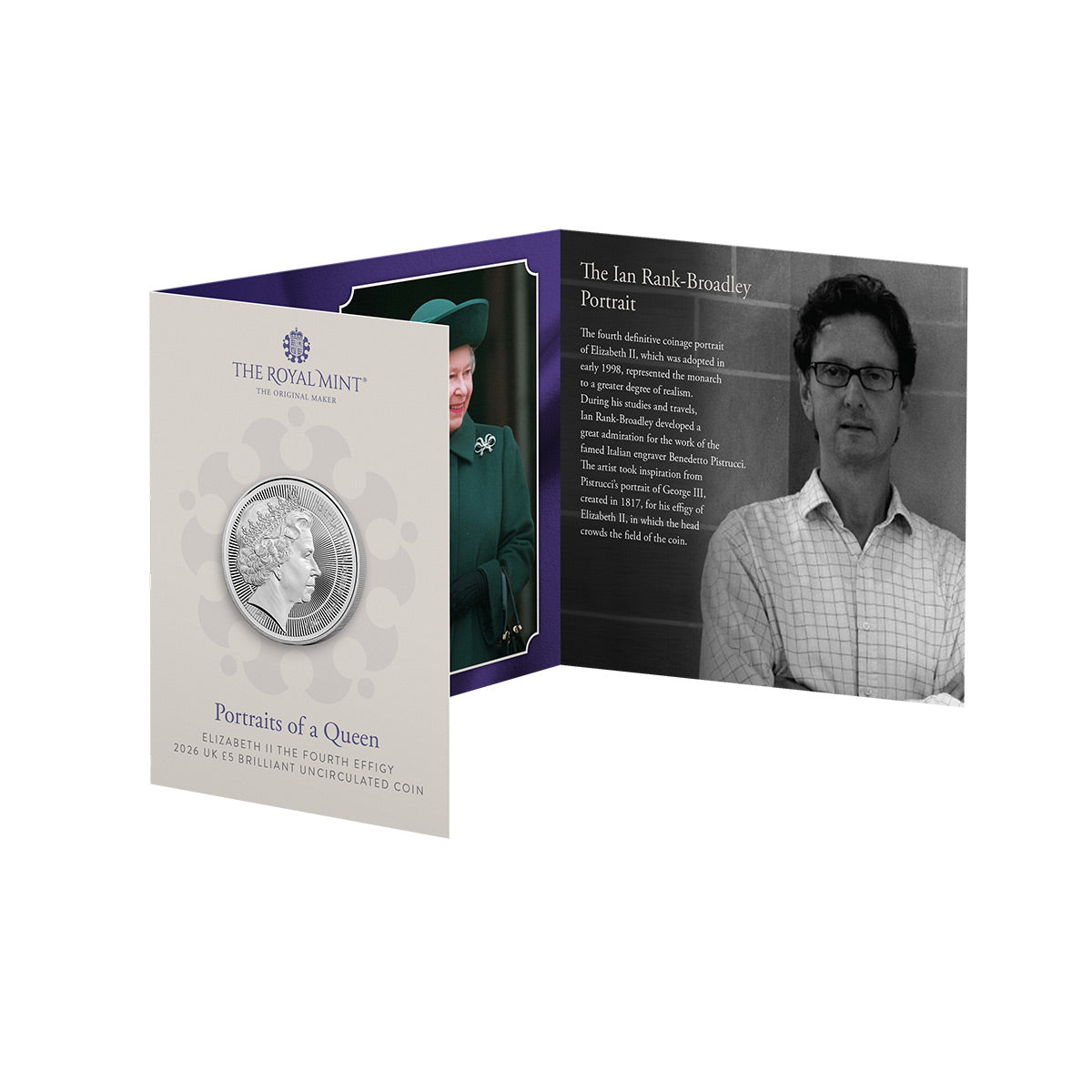 Great Britain Portraits of Queen Elizabeth II 2026 £5 Ian Rank-Broadley Cupro-Nickel Brilliant Uncirculated Coin