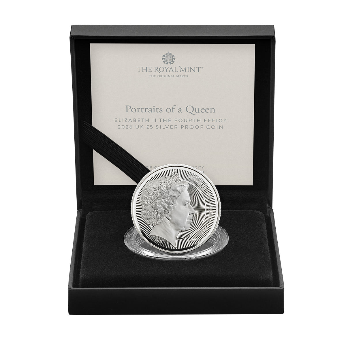 Great Britain Portraits of Queen Elizabeth II 2026 £5 Ian Rank-Broadley 1oz Silver Proof Coin