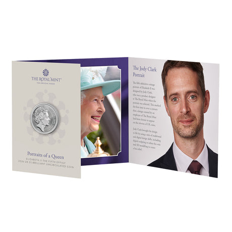 Great Britain Portraits of Queen Elizabeth II 2026 £5 Jody Clark Cupro-Nickel Brilliant Uncirculated Coin