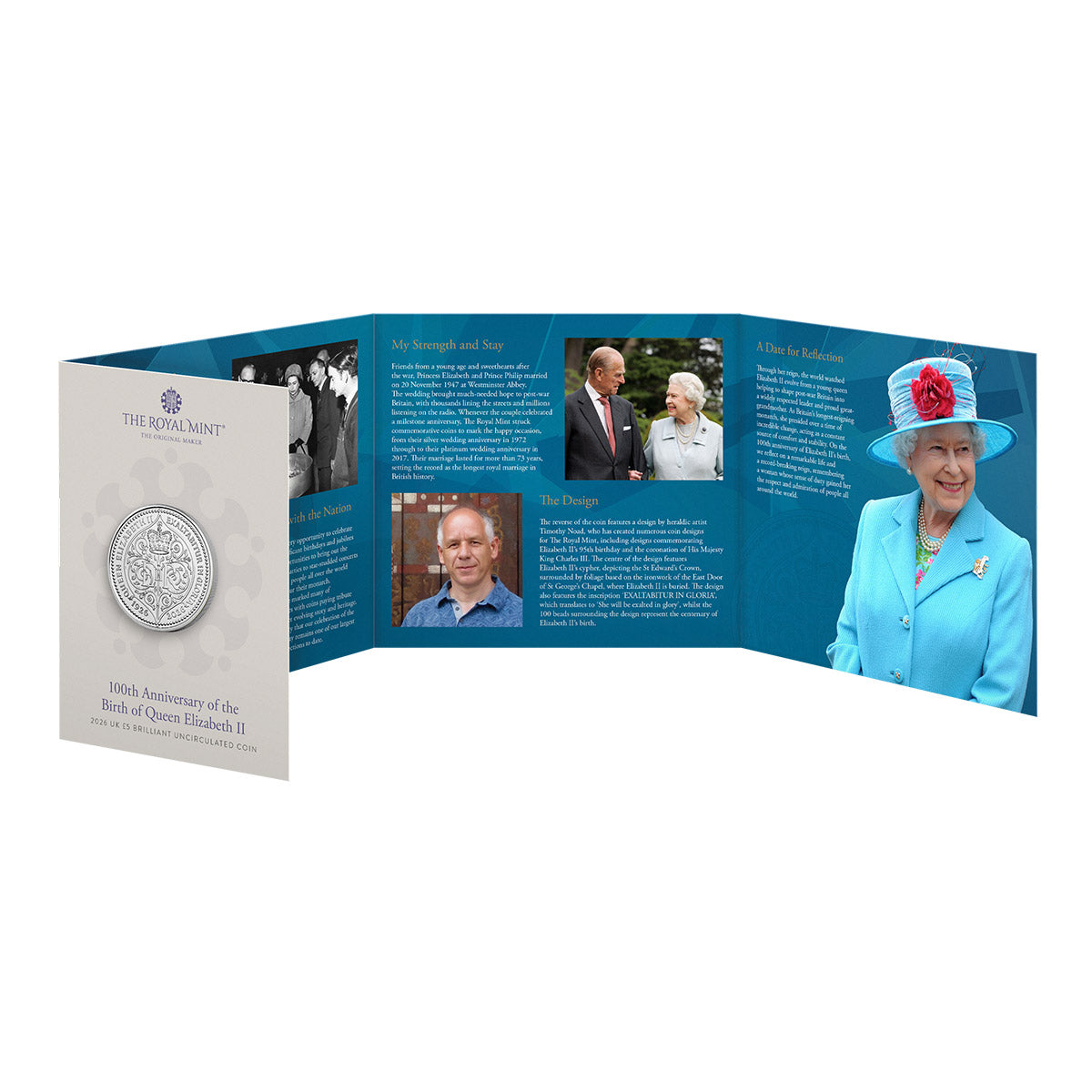 Great Britain Centenary of the Birth of Queen Elizabeth II 2026 £5 Cupro-Nickel Brilliant Uncirculated Coin