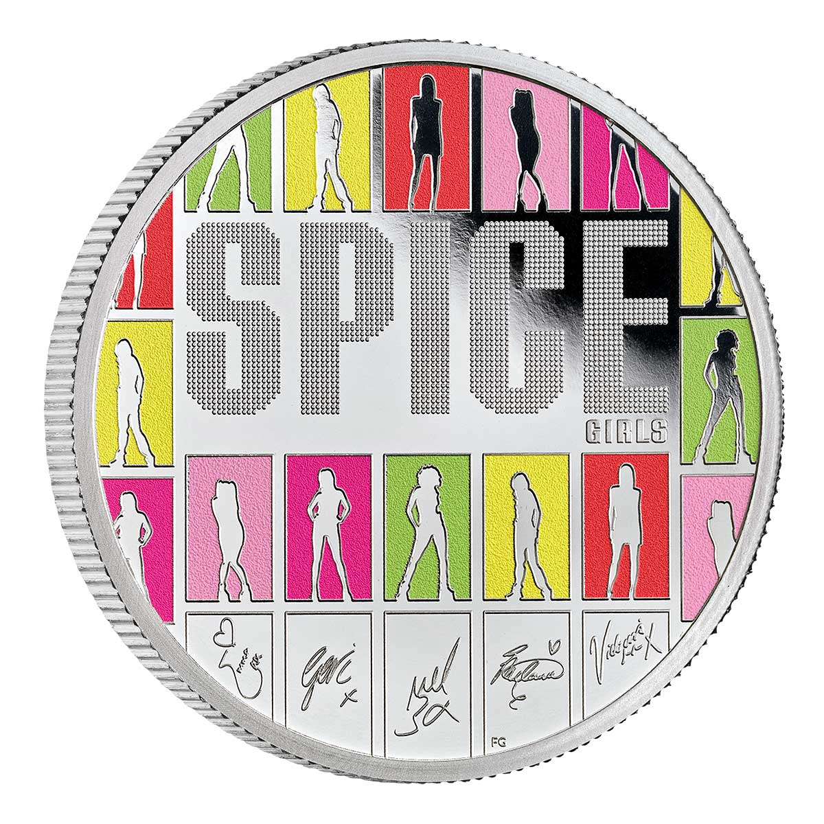 Great Britain Spice Girls 2026 £2 Colour 1oz Silver Proof Coin