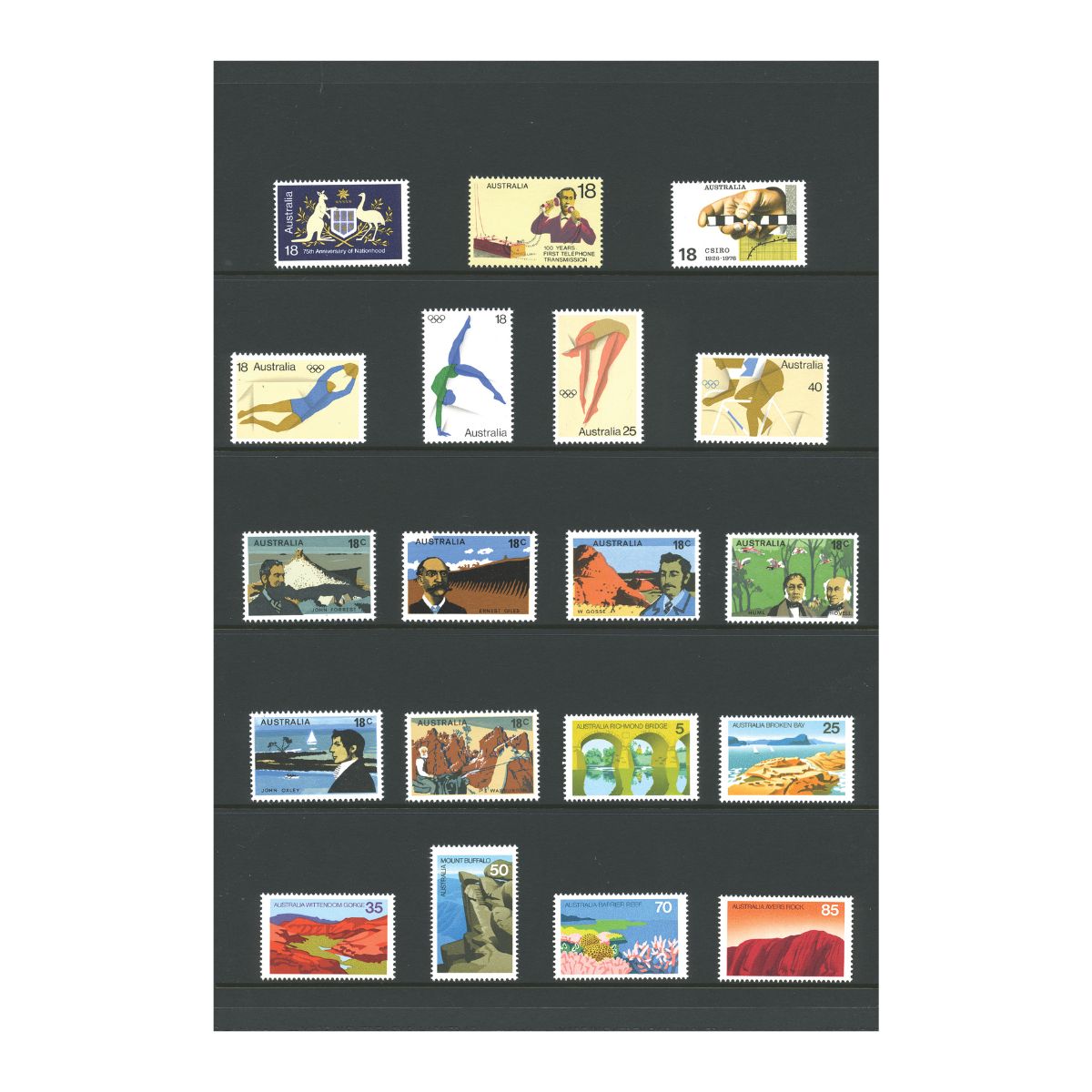 Australia 1976 Year Stamp Set