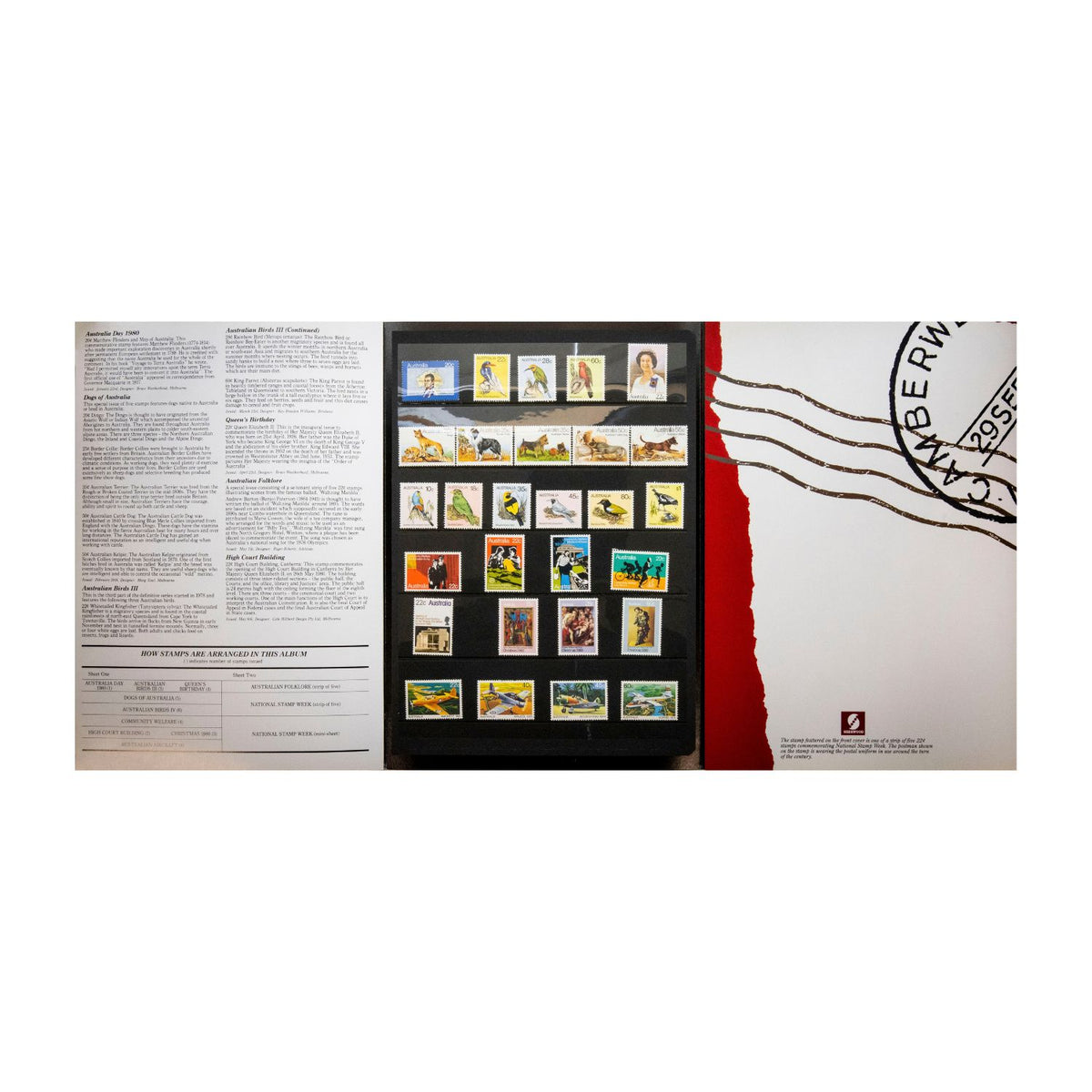 Australia 1980 Year Stamp Collection