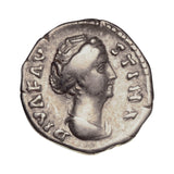 Roman Empire Faustina 138-141AD Silver Denarius Fine-Very Fine