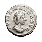Roman Empire Julia Maesa 218-225AD Silver Denarius Fine-Very Fine