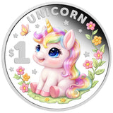 Baby Mythical Creatures 2026 $1 Baby Unicorn 1/2oz Silver Proof Coin