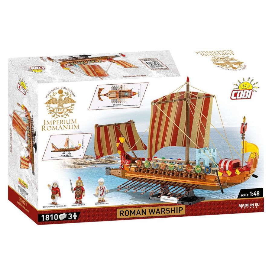 Model Brick Set Imperium Romanum Roman Warship (1810 Pieces)
