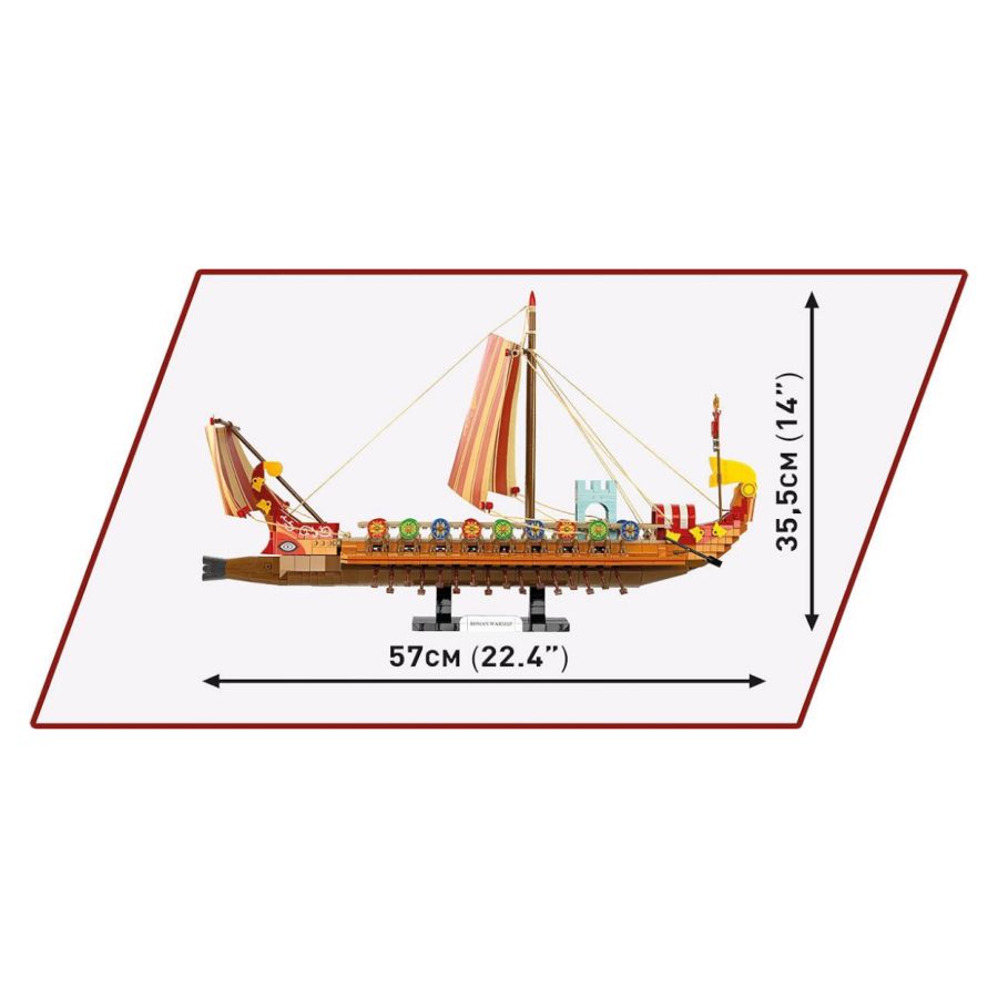 Model Brick Set Imperium Romanum Roman Warship (1810 Pieces)