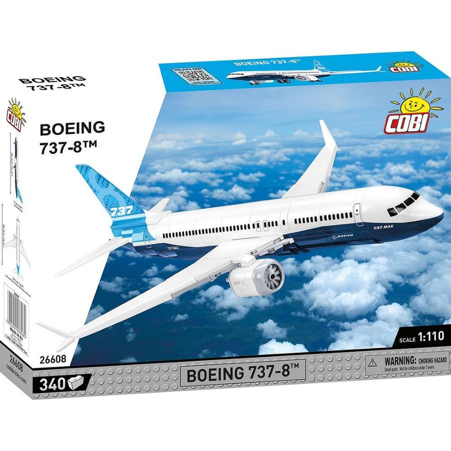 Model Brick Set Boeing 737 Max 8 (315 Pieces)