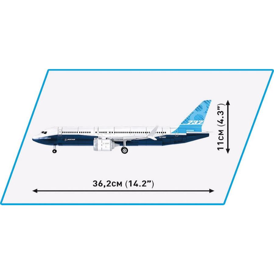Model Brick Set Boeing 737 Max 8 (315 Pieces)