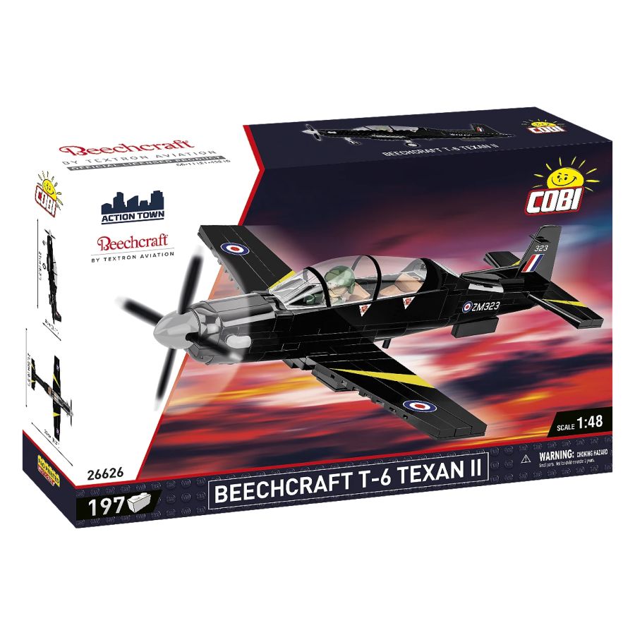 Model Brick Set Action Town Beechcraft T-6 Texan II (197 Pieces)