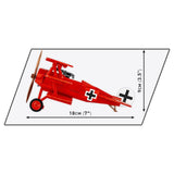 Model Brick Set Great War Fokker Dr.1 Red Baron (221 Pieces)