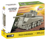 Model Brick Set World War 2 M4A3 Sherman Tank (103 Pieces)