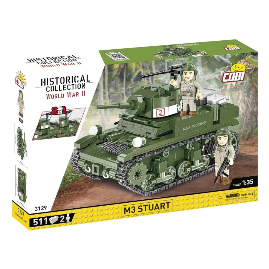 Model Brick Set World War 2 M3 Stuart (511 Pieces)