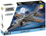 Model Brick Set Armed Forces Alpha Jet French Air Force (364 Pieces)