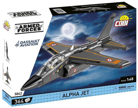 Model Brick Set Armed Forces Alpha Jet French Air Force (364 Pieces)